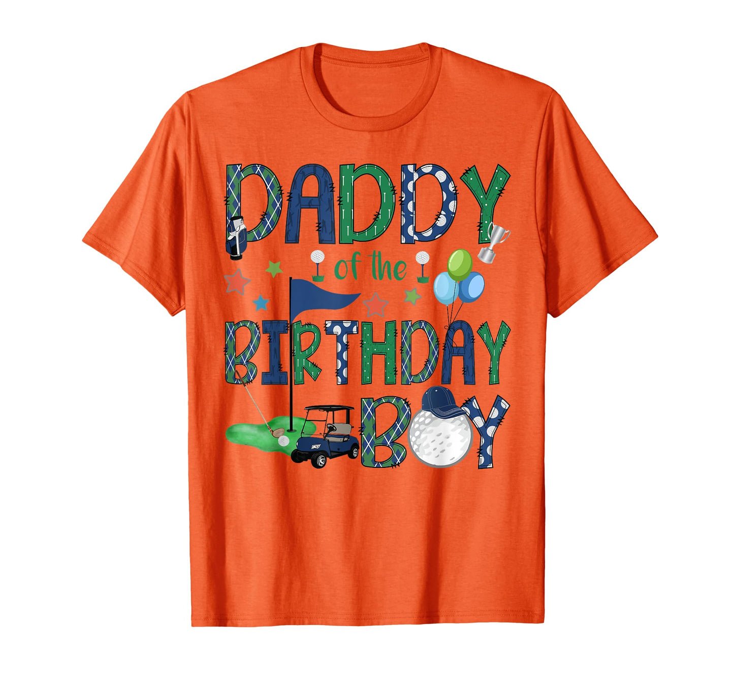 Daddy Of The Birthday Boy Hole In One Golf Lover T-Shirt