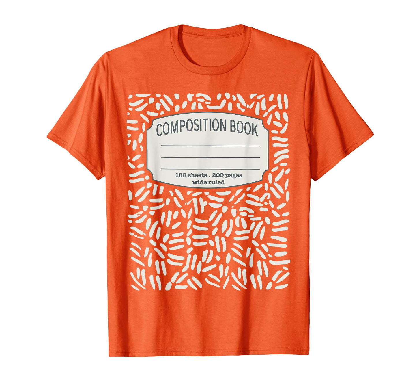 Composition Notebook Costume - Matching Group Halloween T-Shirt