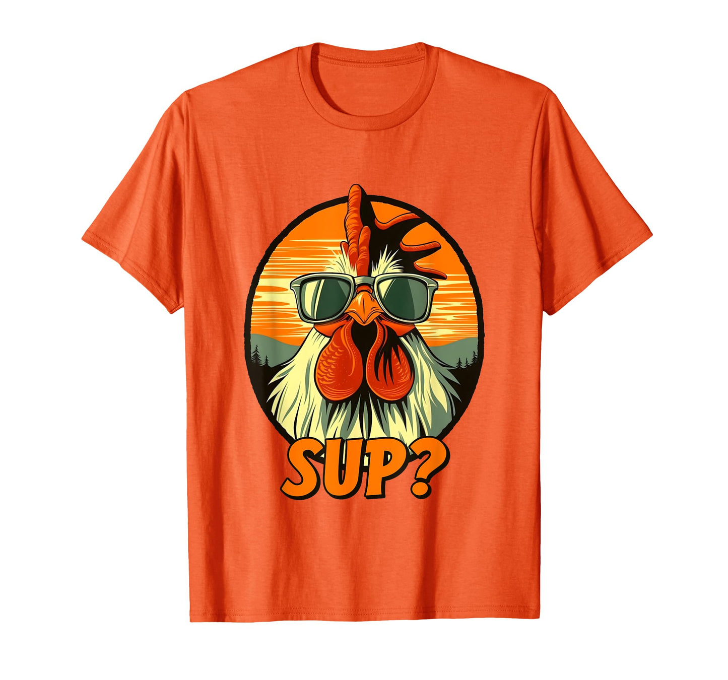 Chicken Sunglasses Farm Animal Funny For Farmer T-Shirt