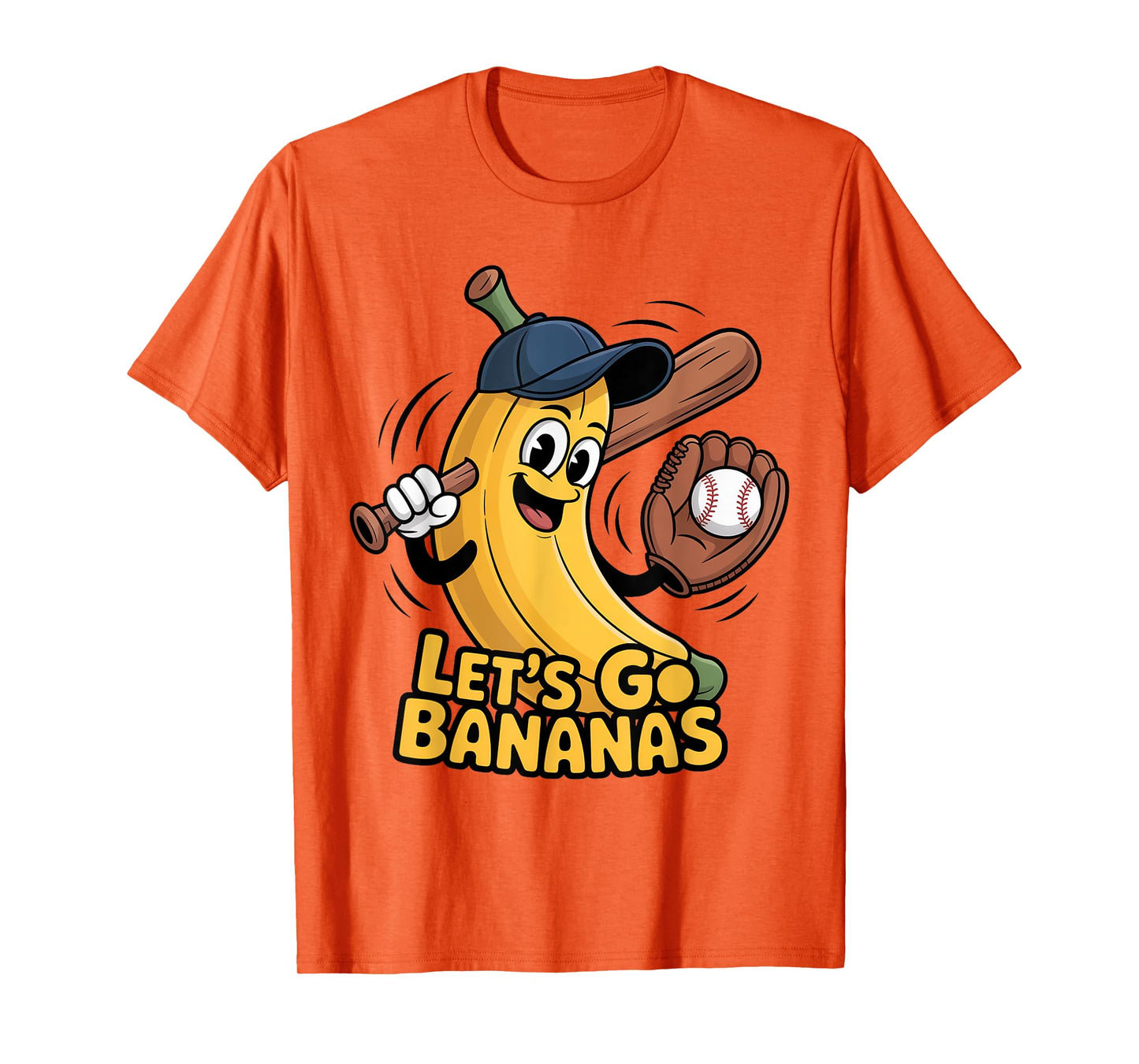 Funny Let's Go Bananas Cute Banana Fruit Lover Game Day Kids T-Shirt