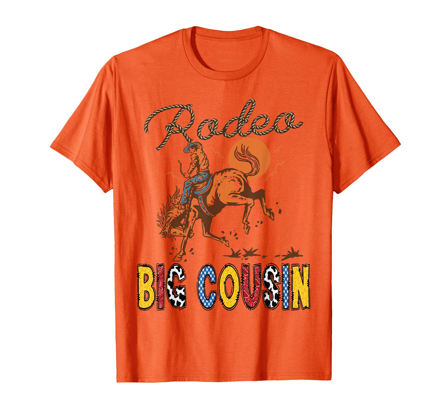 Rodeo Big Cousin Cowboy Cowgirl Birthday Matching Family T-Shirt