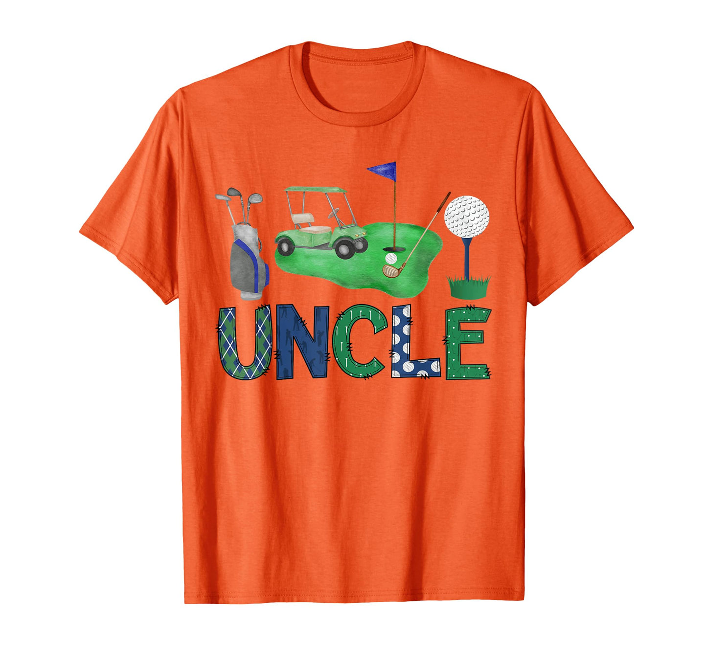 Uncle Of The Birthday Boy Hole in One Golf Sport Matching T-Shirt
