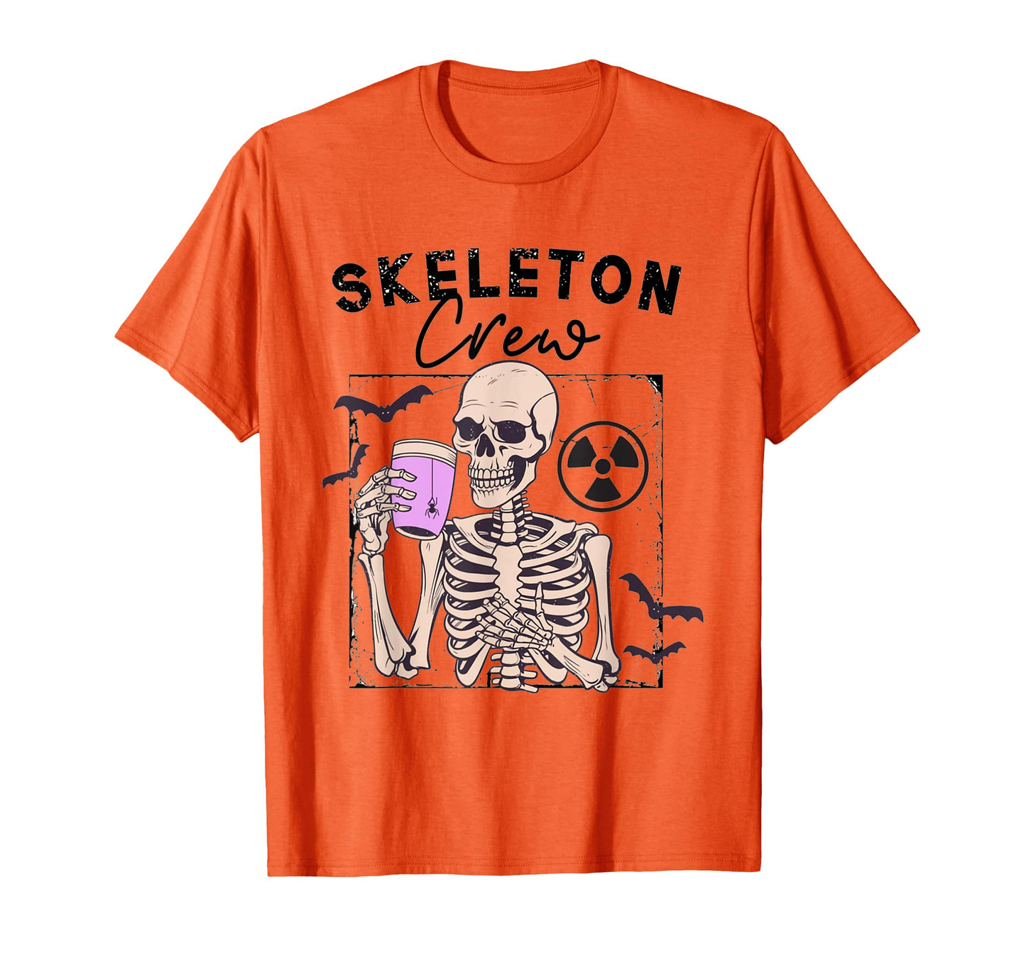 Radiology Halloween Xray Tech Skeleton Coffee Crew CT Tech T-Shirt