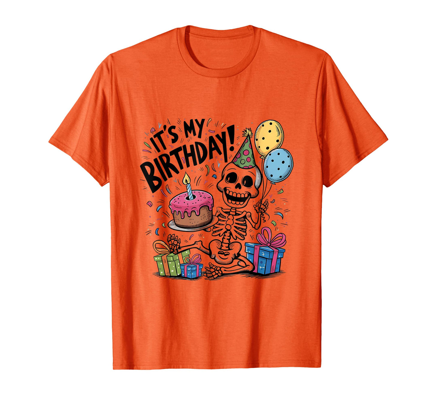 Birthday Boy Skeleton It's My Birthday Party T-Shirt
