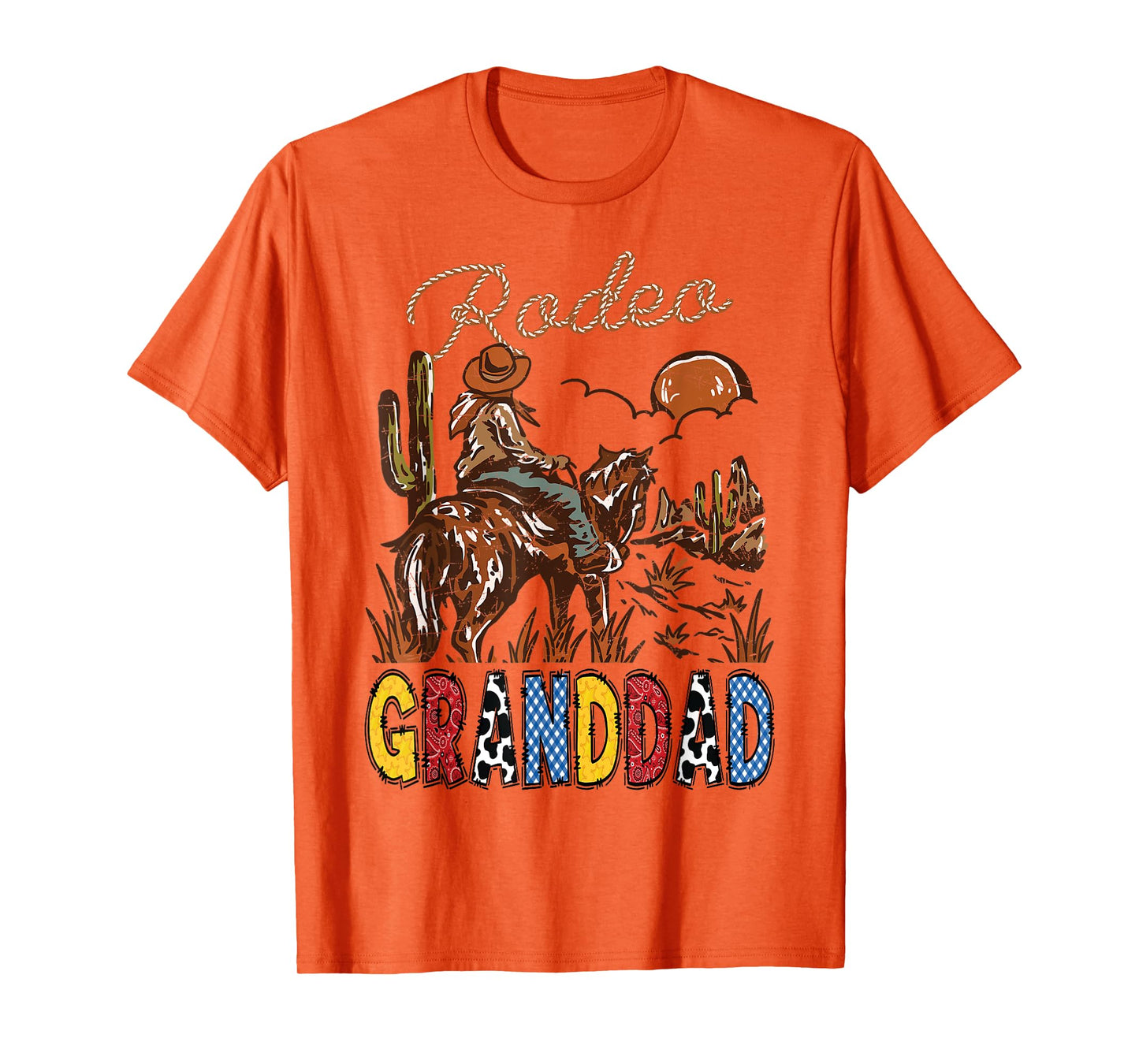 Rodeo Granddad Cowboy Western Birthday Boy Matching T-Shirt