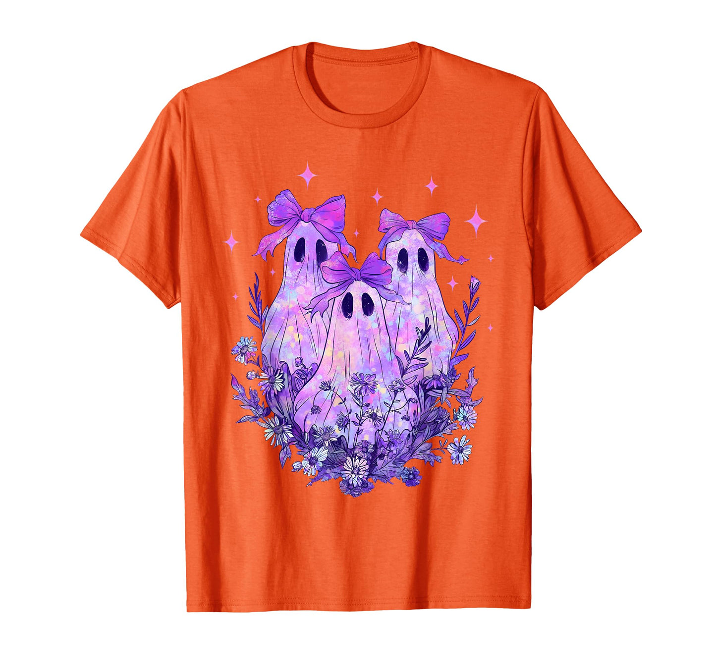 Cute Boo Ghost Coquette Bow Halloween Spooky Season T-Shirt