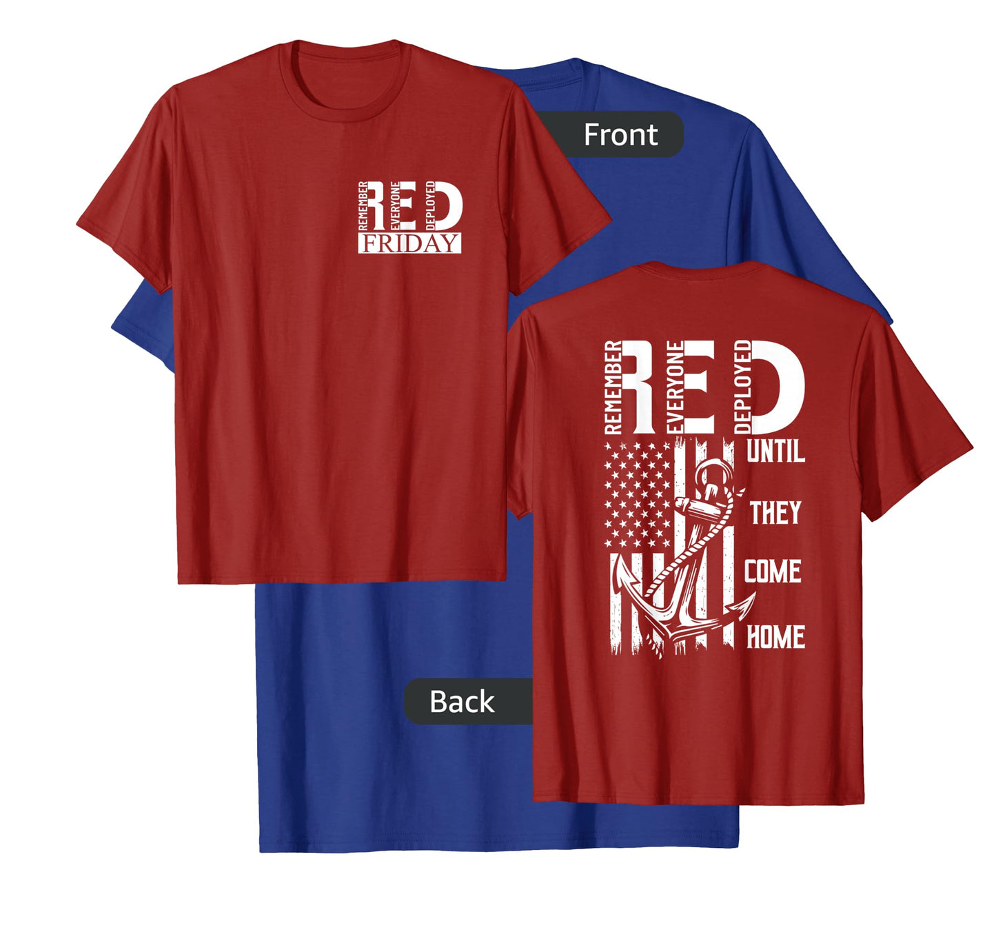 On Fridays We Wear Red Soldiers Veterans Day and Friday RED T-Shirt