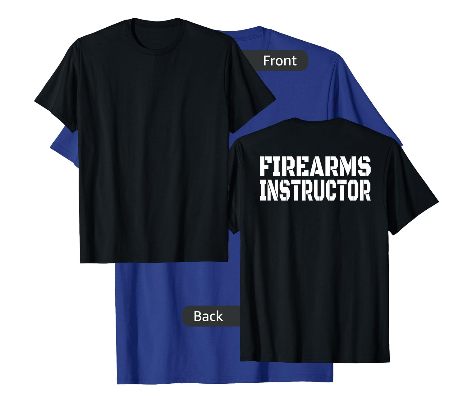Firearms Instructor Retro Military Stencil Look T-Shirt