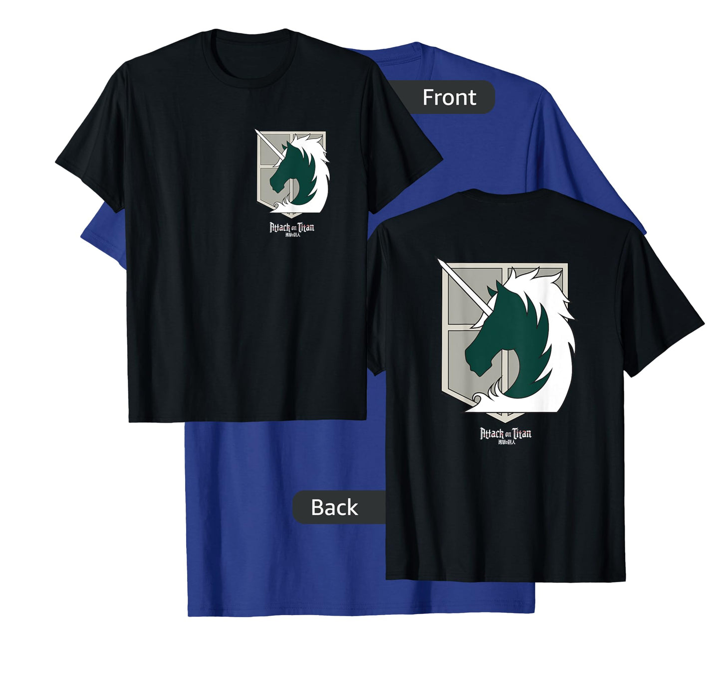 Attack on Titan Military Police Shield Front and Back Anime T-Shirt