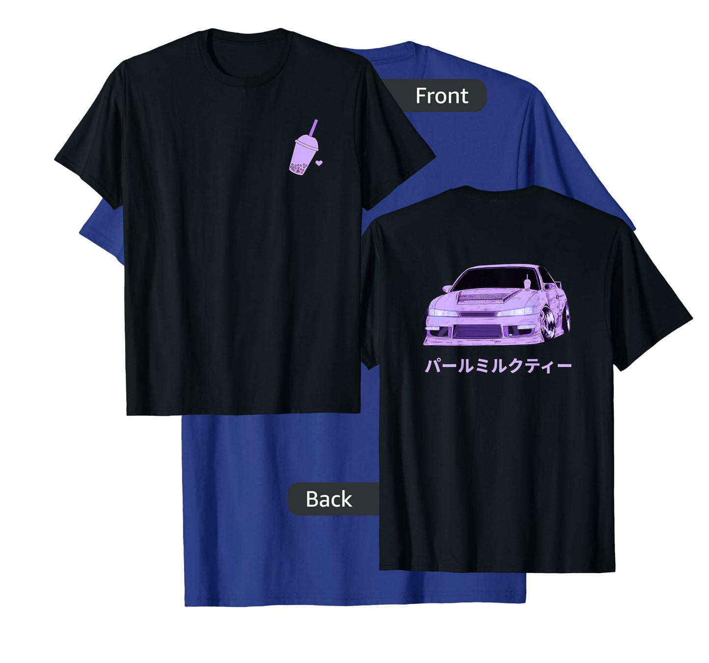 Retro JDM Japanese Import Car Boba Bubble Tea T-Shirt