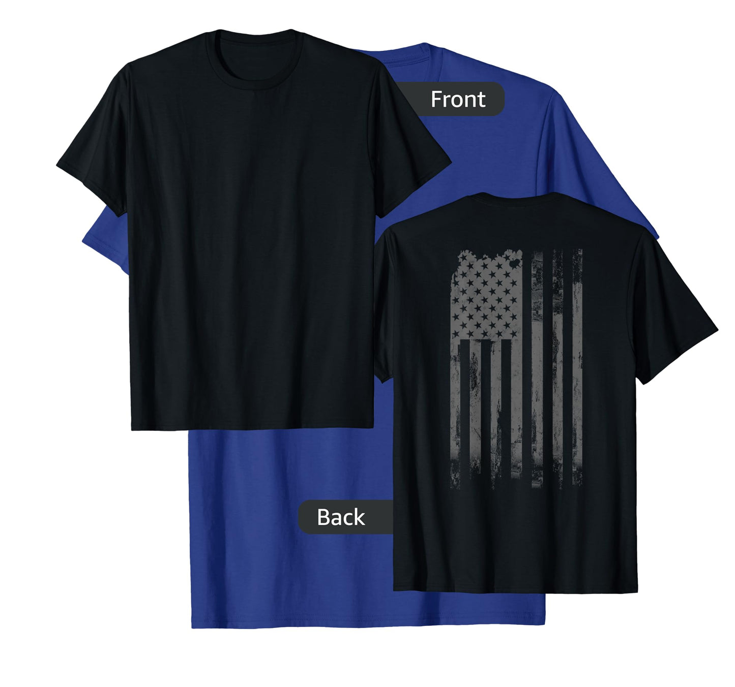 Vintage Patriotic Distressed America USA Flag T-Shirt
