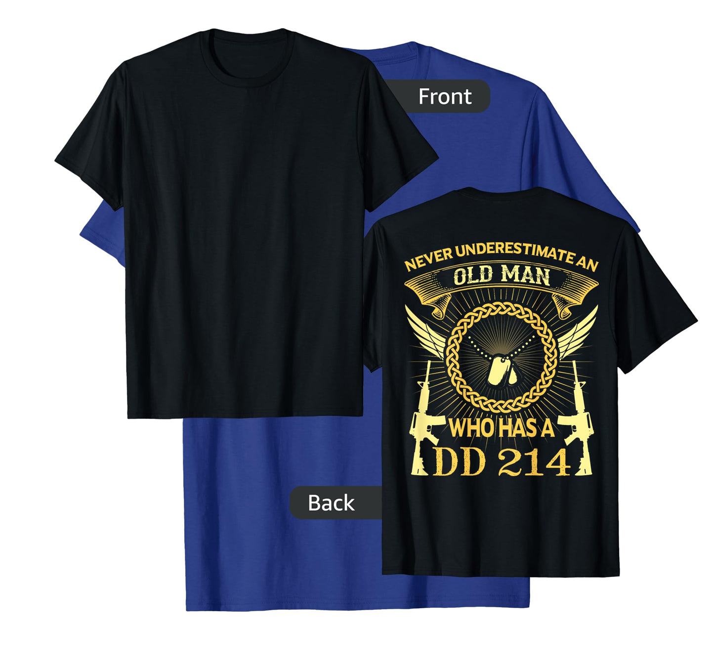 Mens Dad Grandpa Funny Veteran T-Shirt Gift