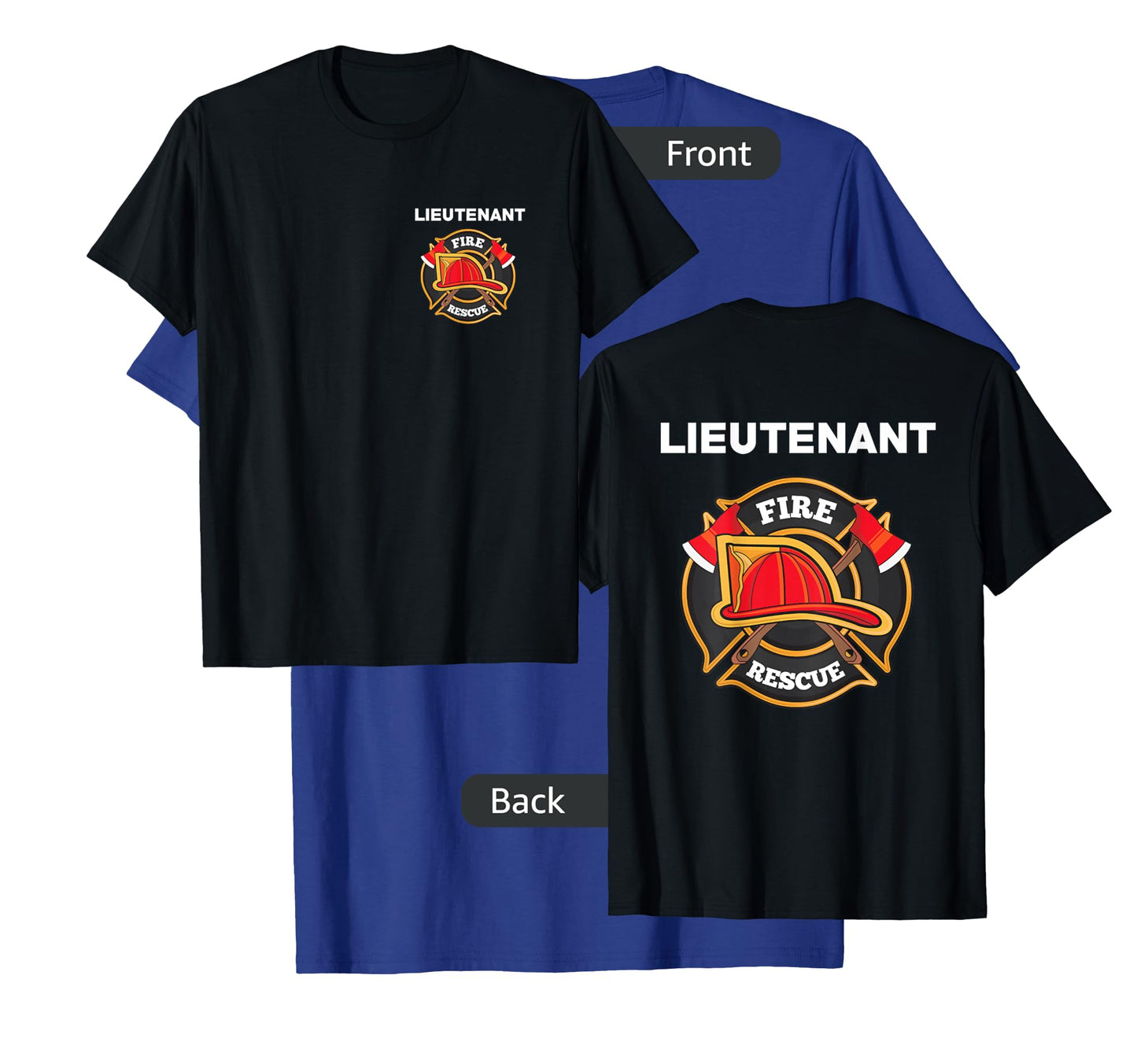 Yay! Thin Red Line Shirts Fire Rescue Lieutenant Department T-Shirt for Firefighters