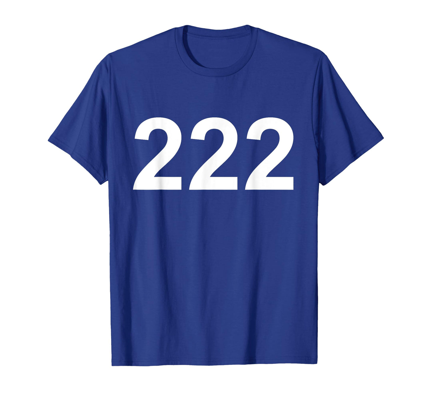 Number 222 in white Font on Background Fun Halloween T-Shirt