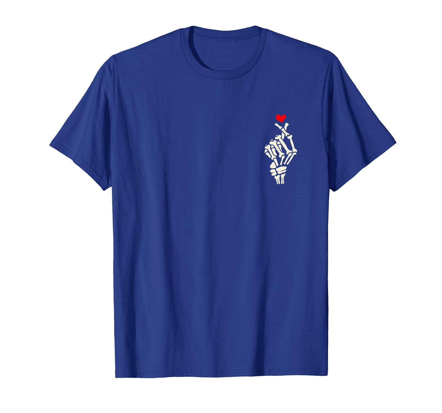 Skeleton Heart Hand Halloween Valentine Girl Women Men T-Shirt