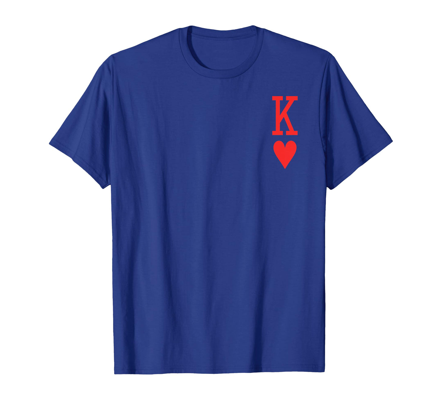 King of Hearts Queen of Hearts Couples Matching Men Letter K T-Shirt