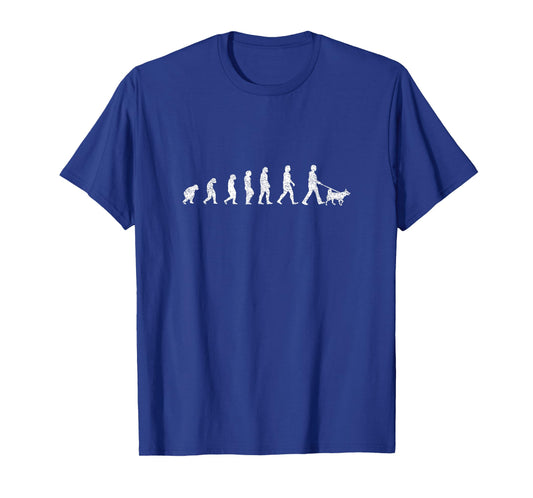 Evolution To Walking The Dog - Pet Owner Funny Men Women T-Shirt