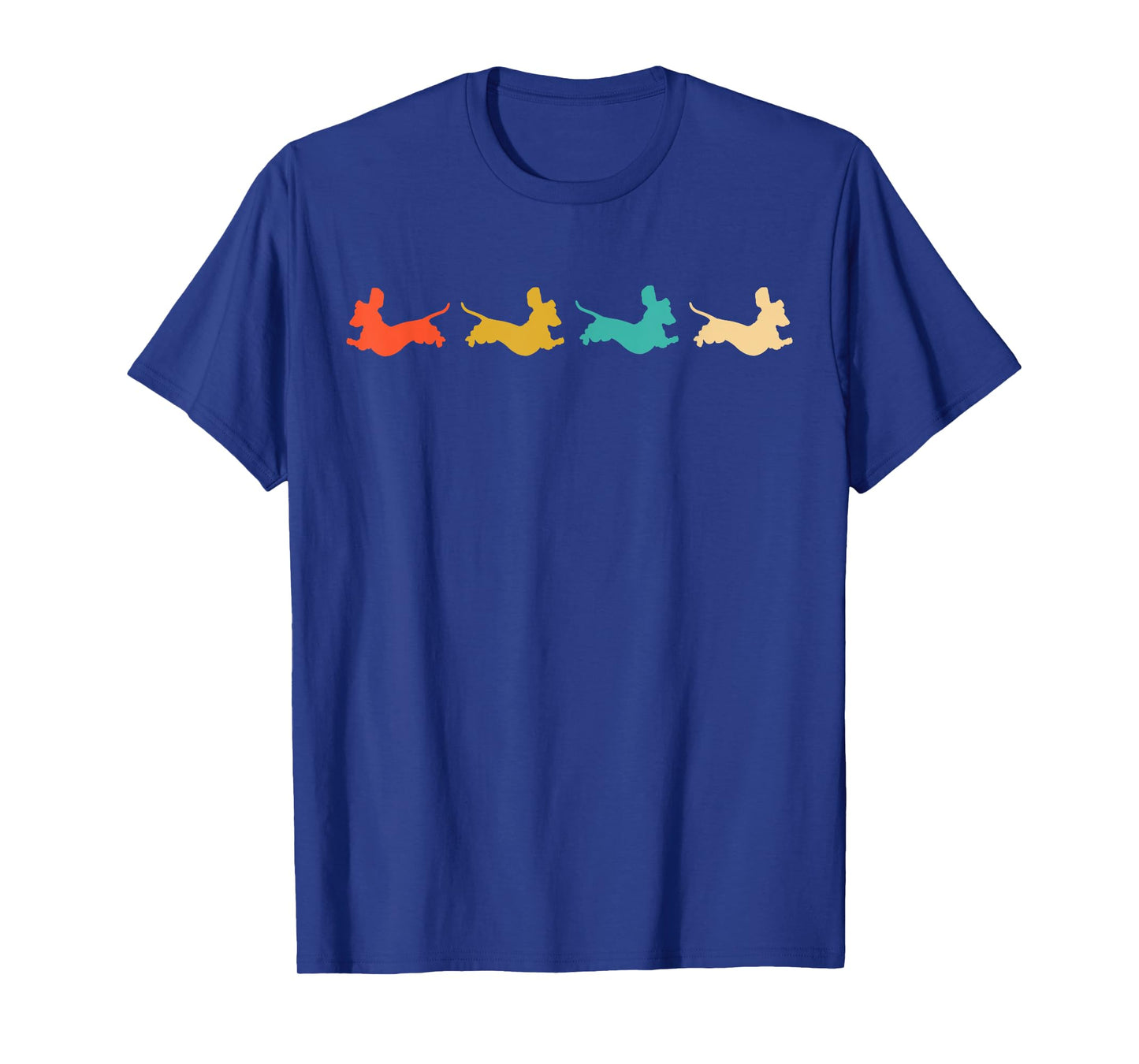 Dachshund Dachshund Dog Silhouette Retro Gift for Dog Lovers Men Women Girls Kids T-Shirt