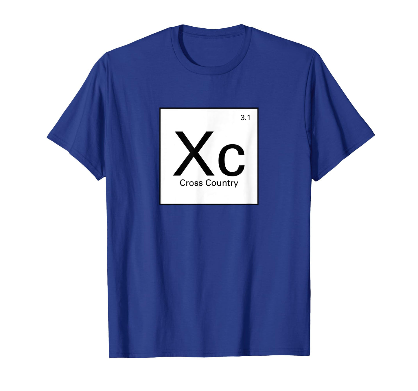 Funny Cross Country Running Shirts - Periodic Table XC Shirt