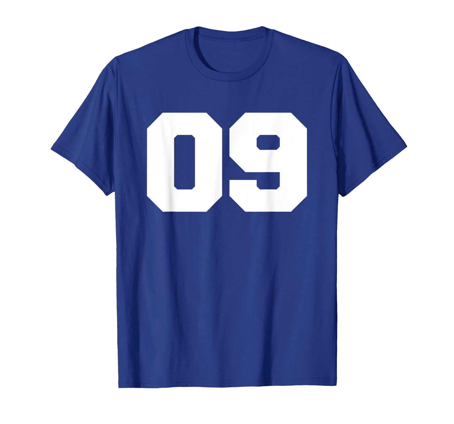 Number 09 Sports Jersey Player #09 9 Fan FRONT PRINT Varsity T-Shirt