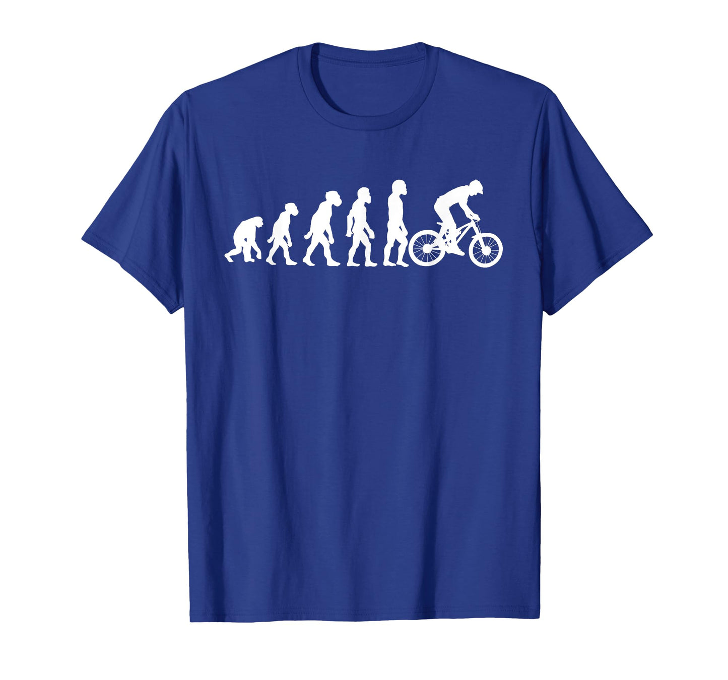Funny Human Mountain Biking Evolution Bike MTB Biker Rider T-Shirt
