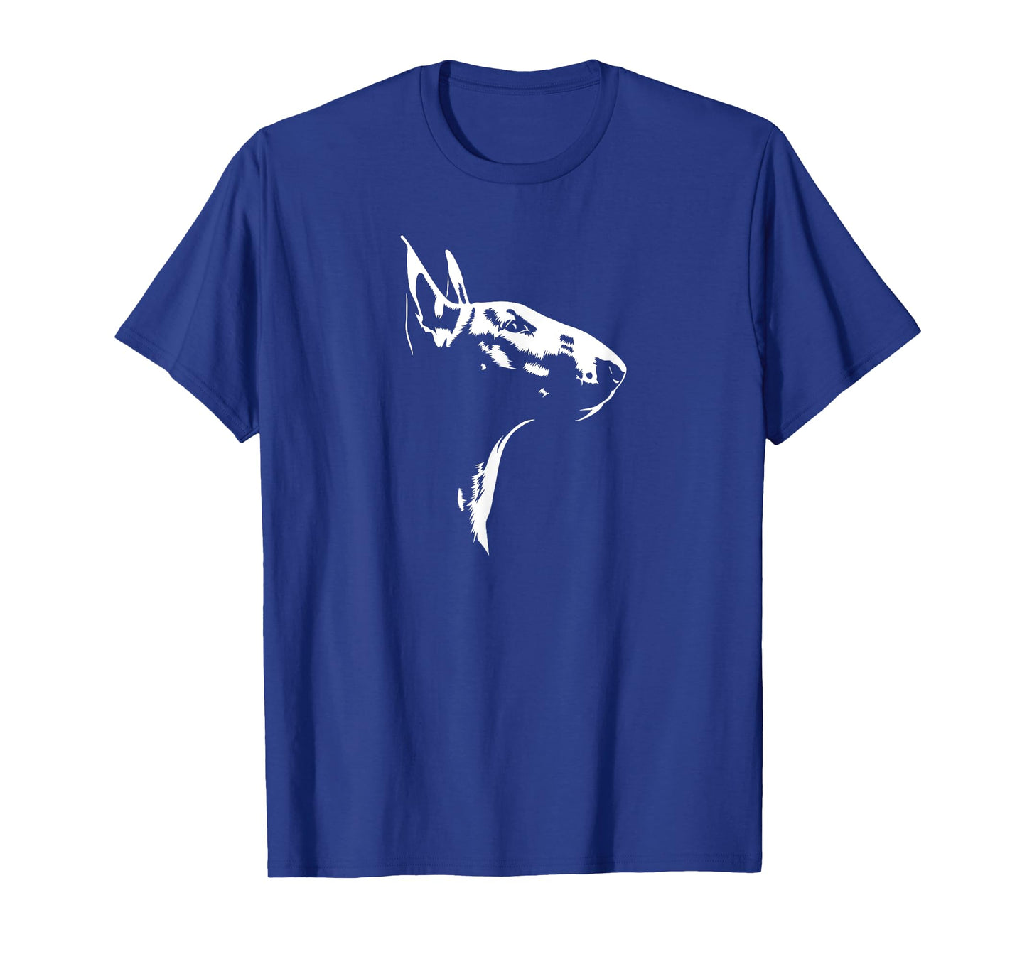 English Bull Terrier Silhouette portrait dog mom dog T-Shirt