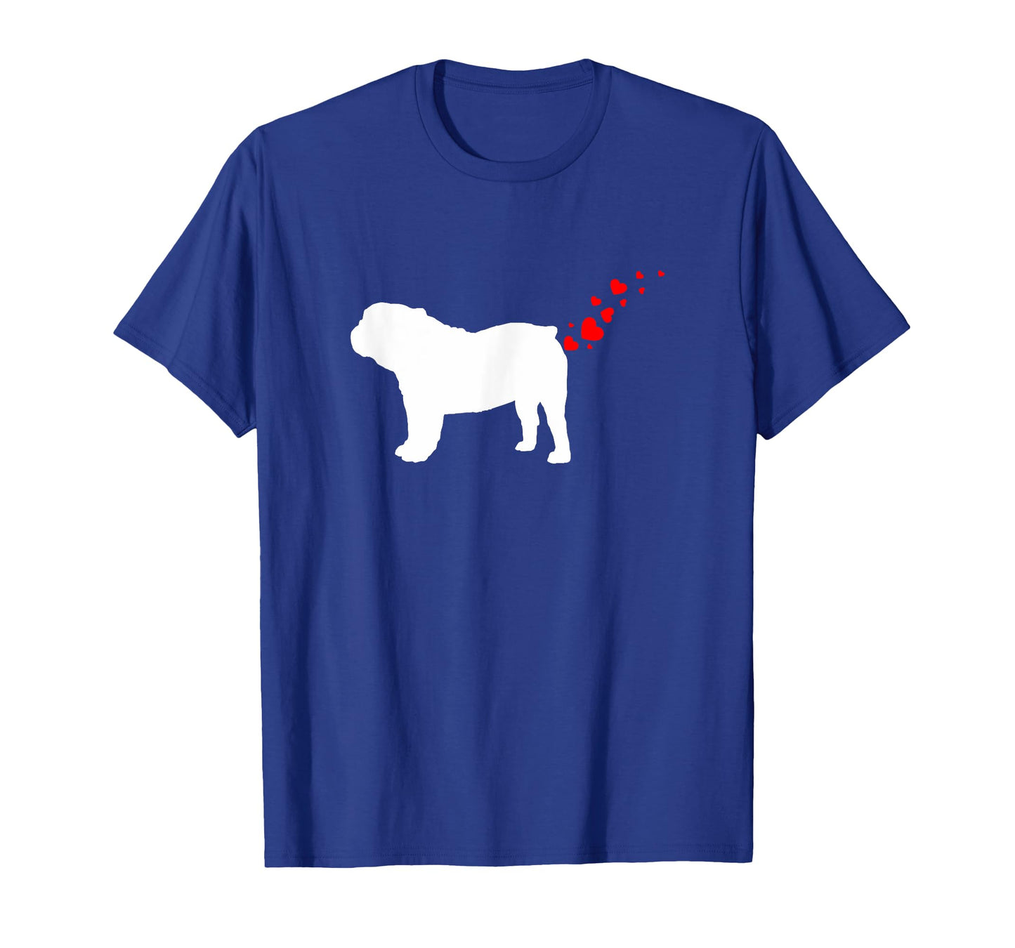 Cute English Bulldog Owner Valentines Day Heart Dog Farts Men Women Girls Kids T-Shirt