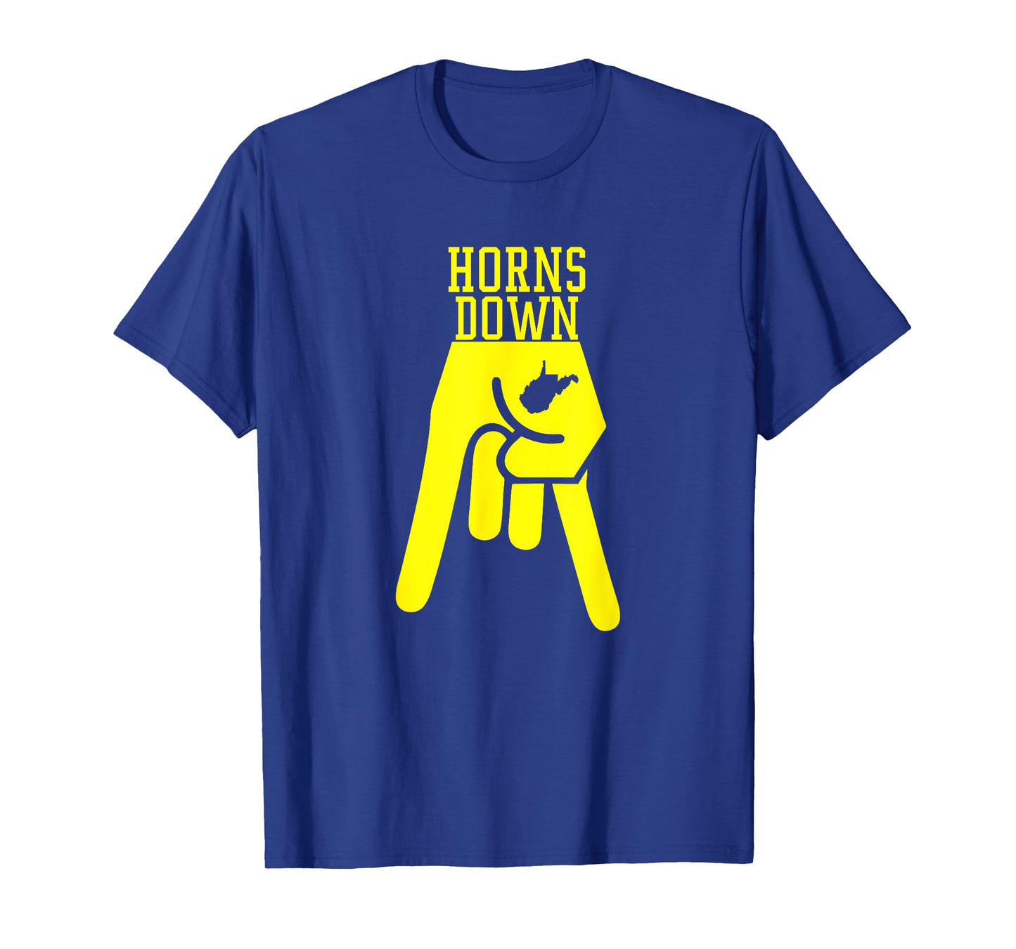 Horns Down West By God Virginia T-Shirt