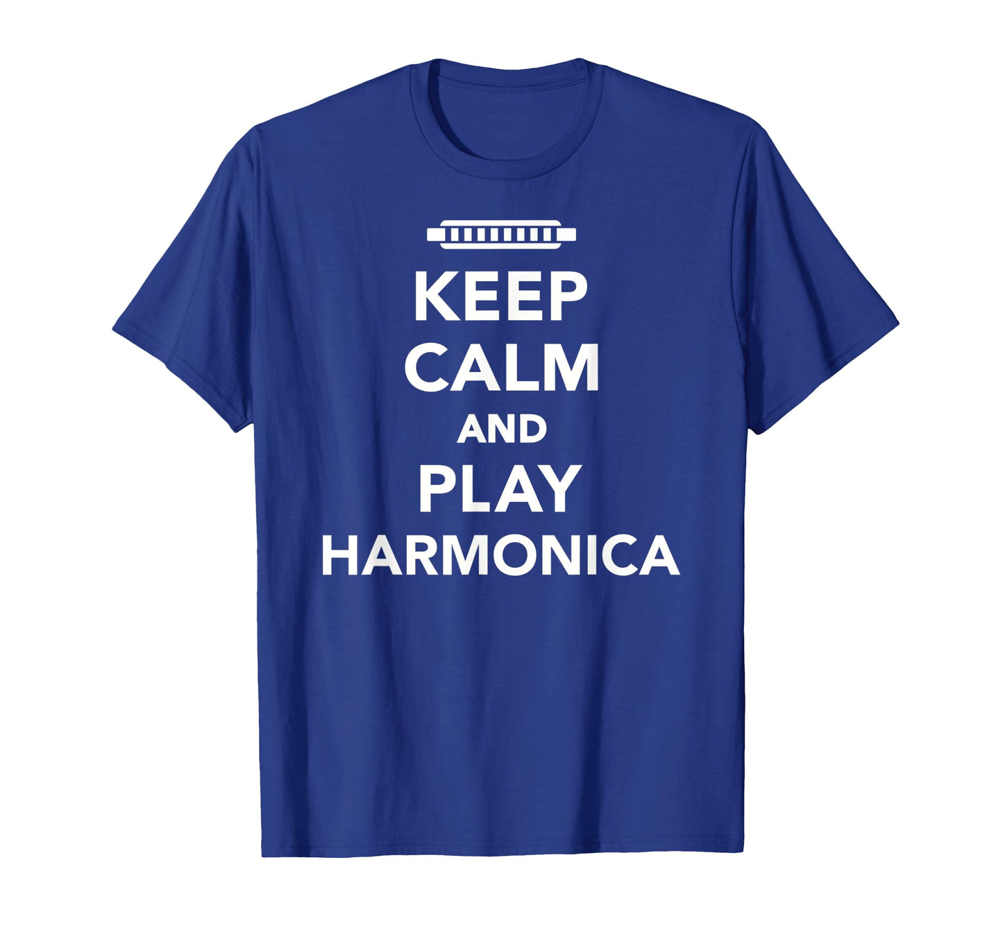 Keep calm and play Harmonica T-Shirt
