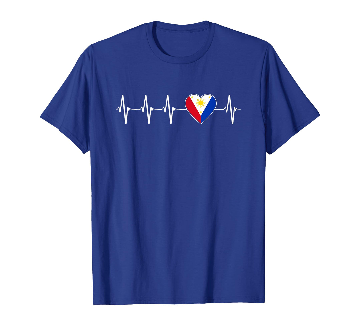 Filipino Heartbeat I Love The Philippines Heart Flag Gift T-Shirt
