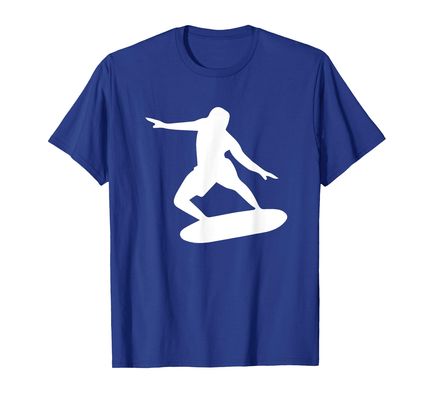 Surfing Silhouette Cool Surfer Wave Art T-Shirt