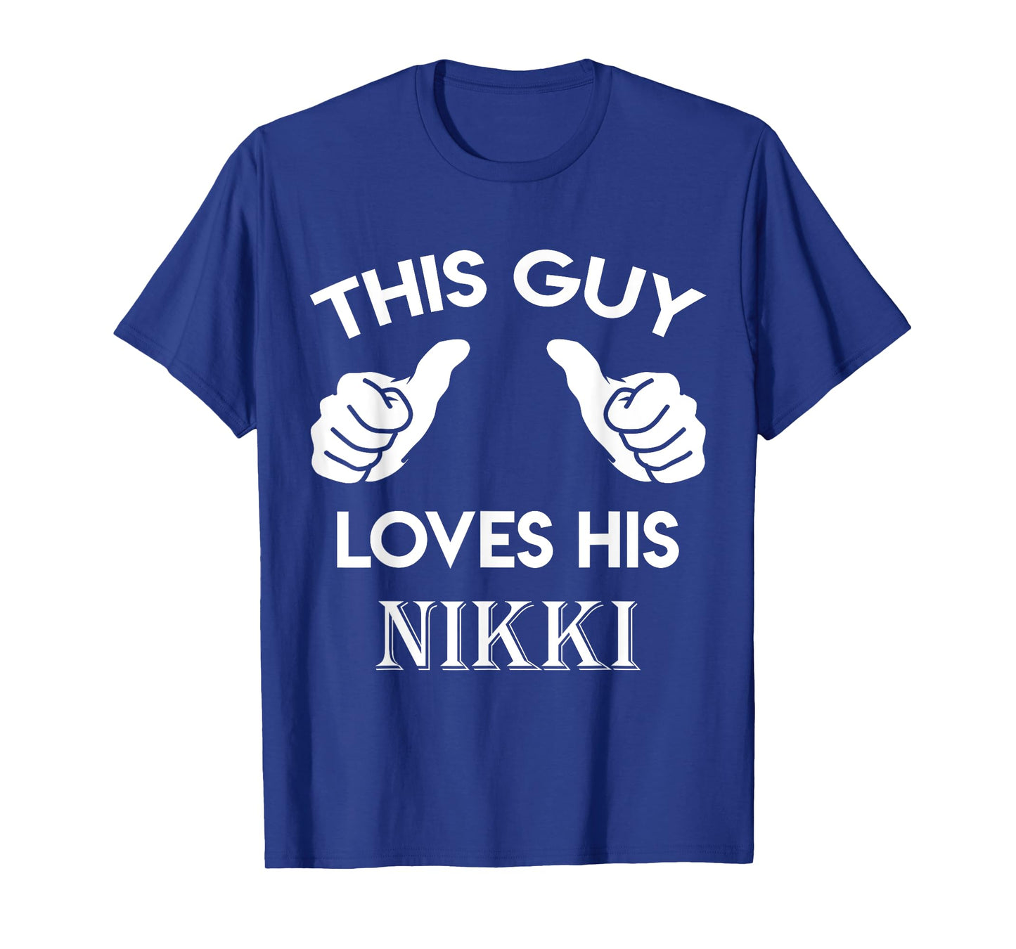 This guy loves his NIKKI gift valentine heart belongs 3 T-Shirt