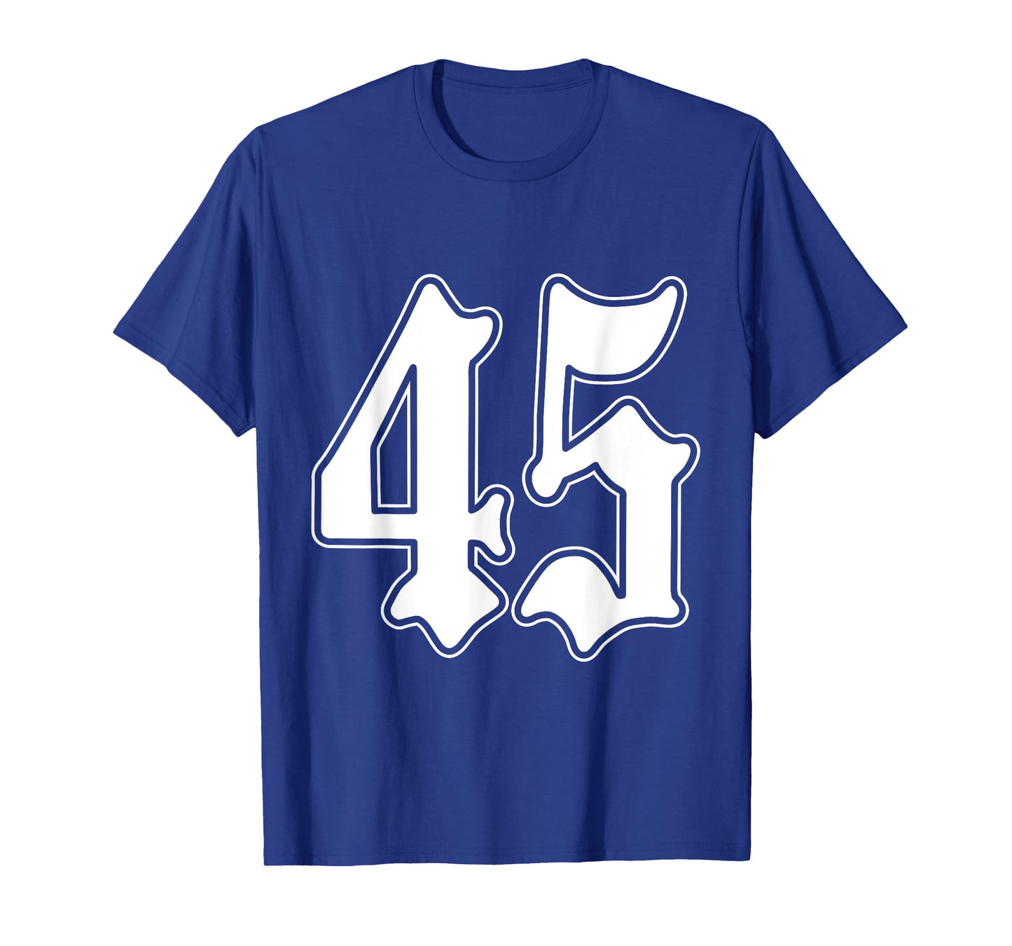 #45 White Number 45 Latino Sports Fan Team Cholo Easy T-Shirt
