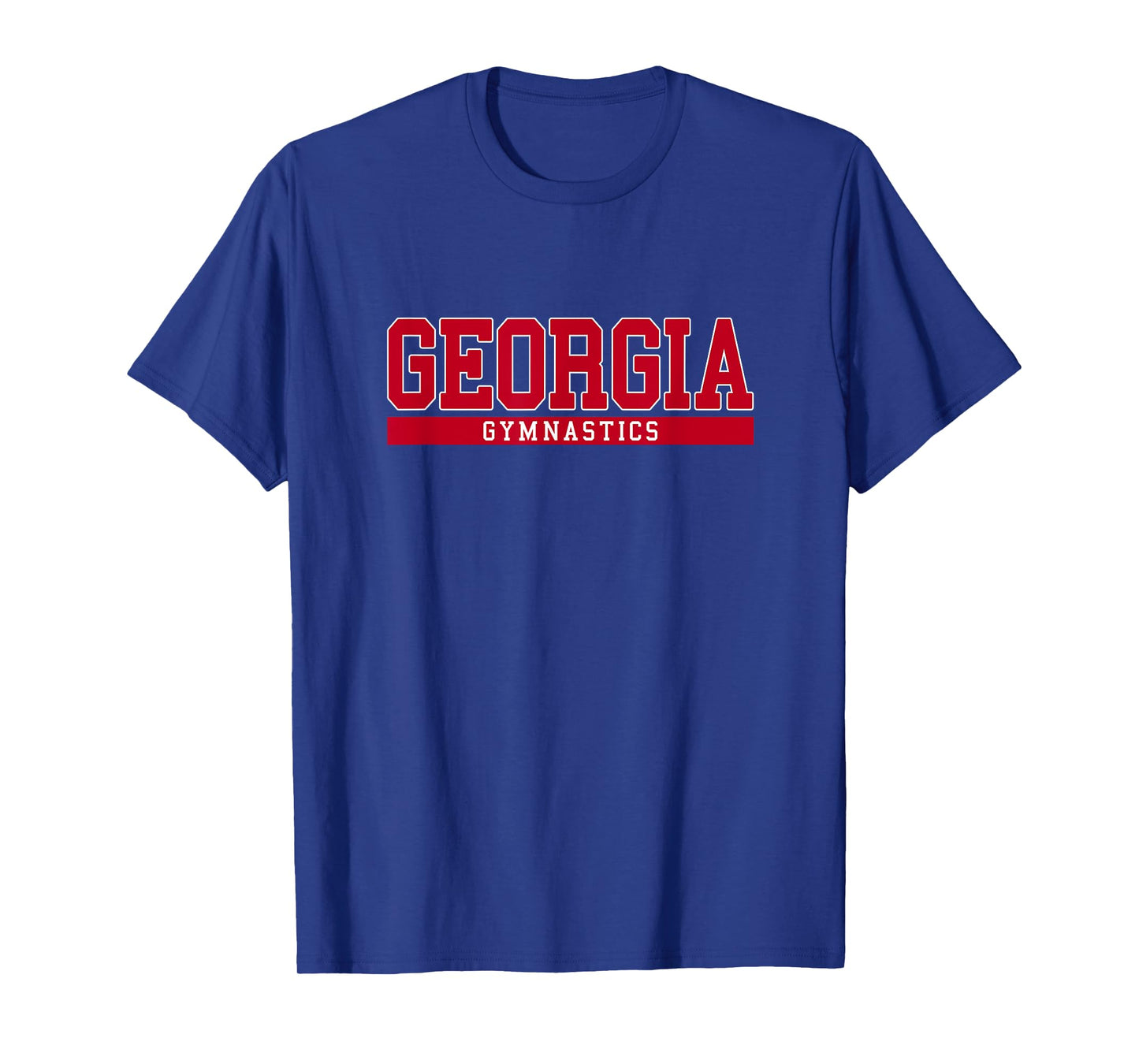 Georgia Gymnastics T-Shirt - Black, X-Small, Unisex-Adults, Short Sleeve, Classic Fit, Cotton 60% Polyester 40%