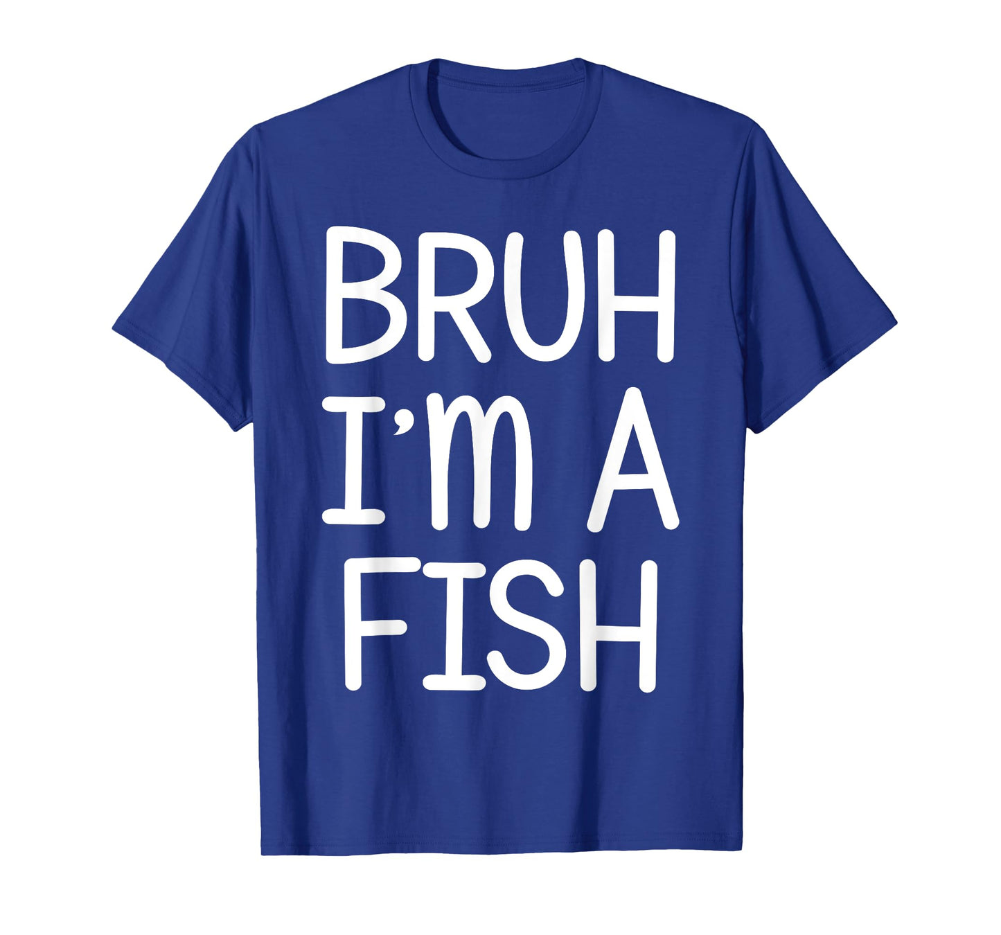Pretend I'm A Fish Funny Lazy Halloween Costume Party T-Shirt