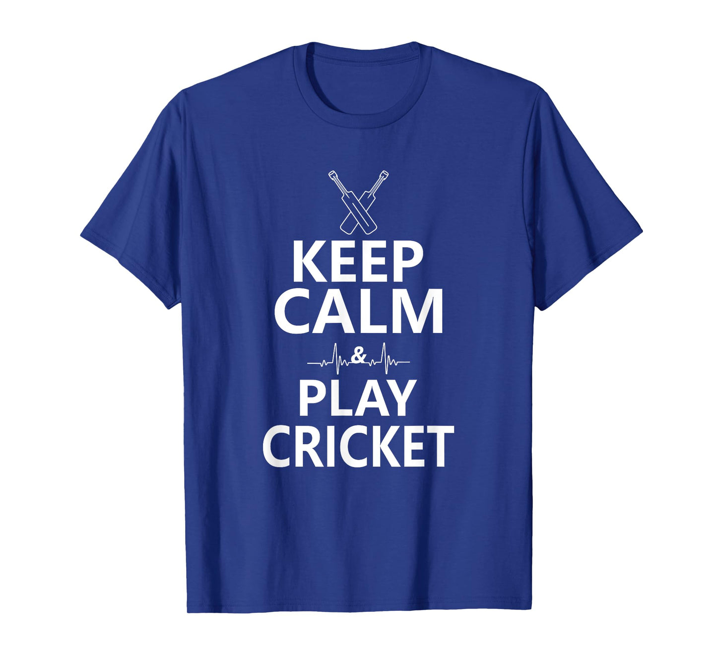 Keep Calm and Play Cricket - Funny Sports Players T-Shirt