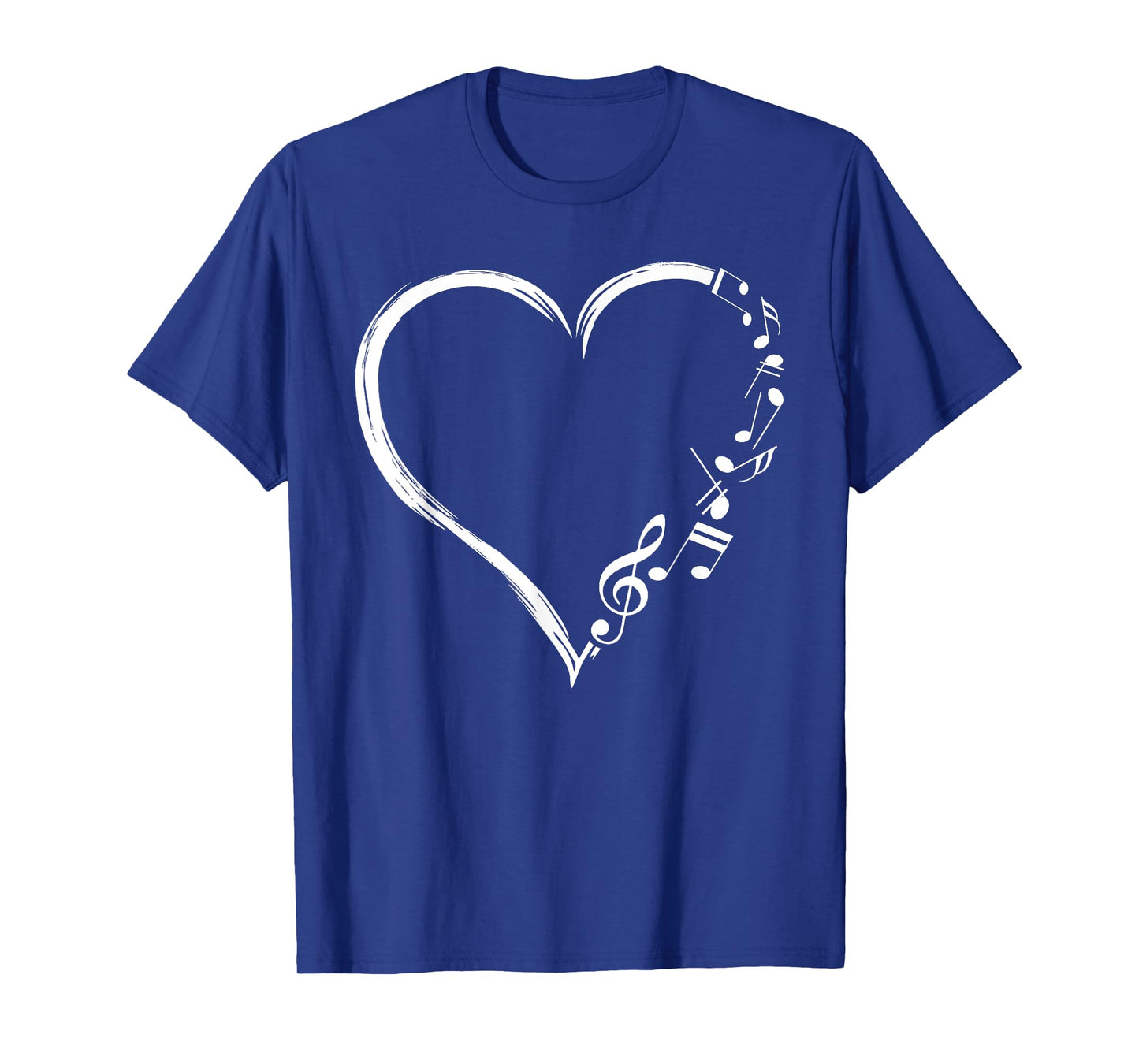 Music Frequency Cute Heart Notes Clef Musicians Music Lover T-Shirt
