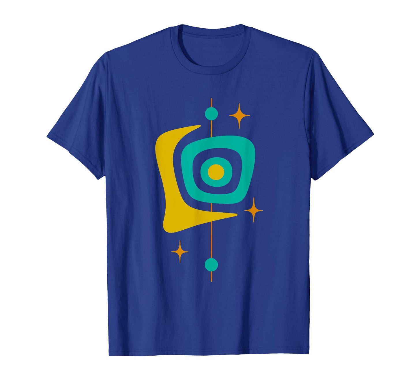 Mid Century Modern Atomic Boomerang Design T-Shirt