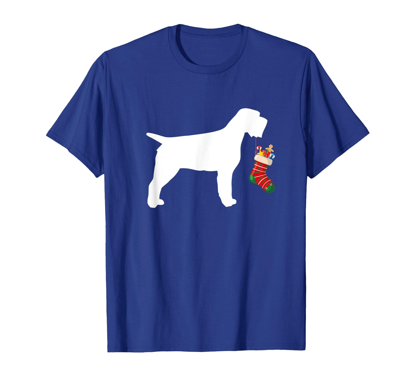 Wirehaired Pointing Griffon Christmas Stocking Stuffer Dog Men Women Kids T-Shirt