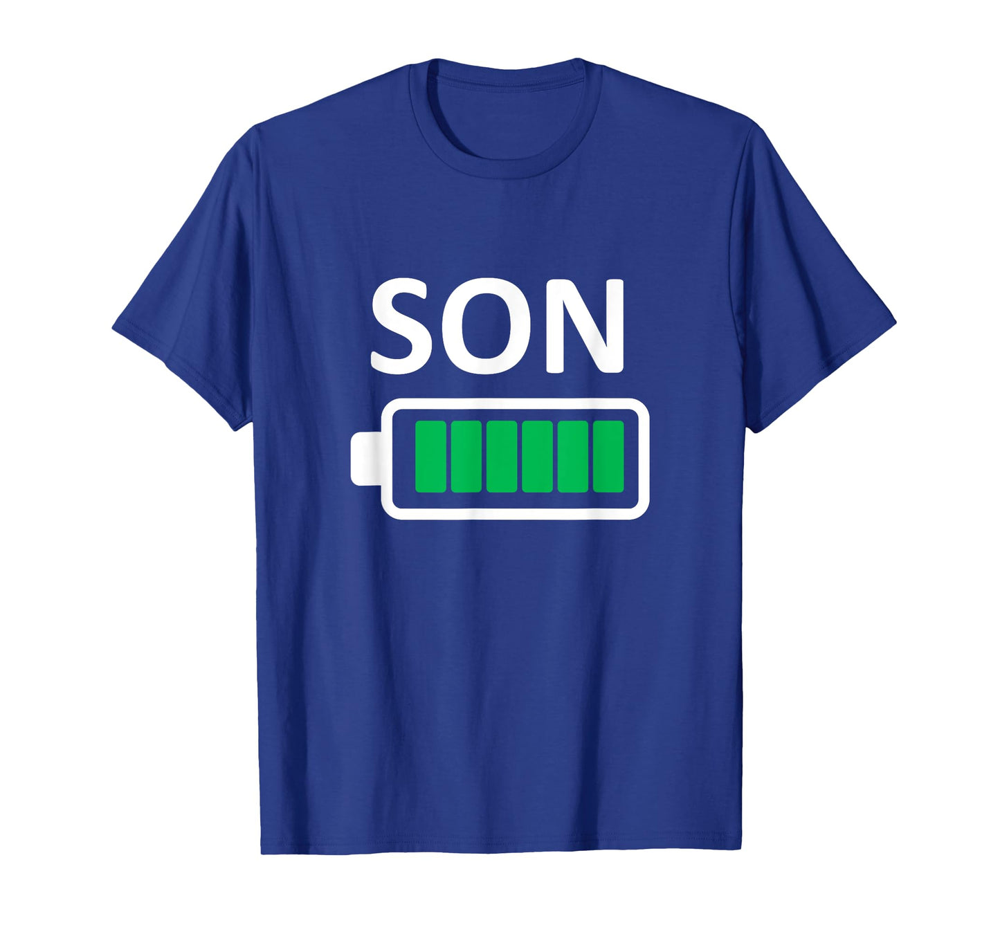 Funny Nerdy Family Son Full Battery Never Tired Geek T-Shirt
