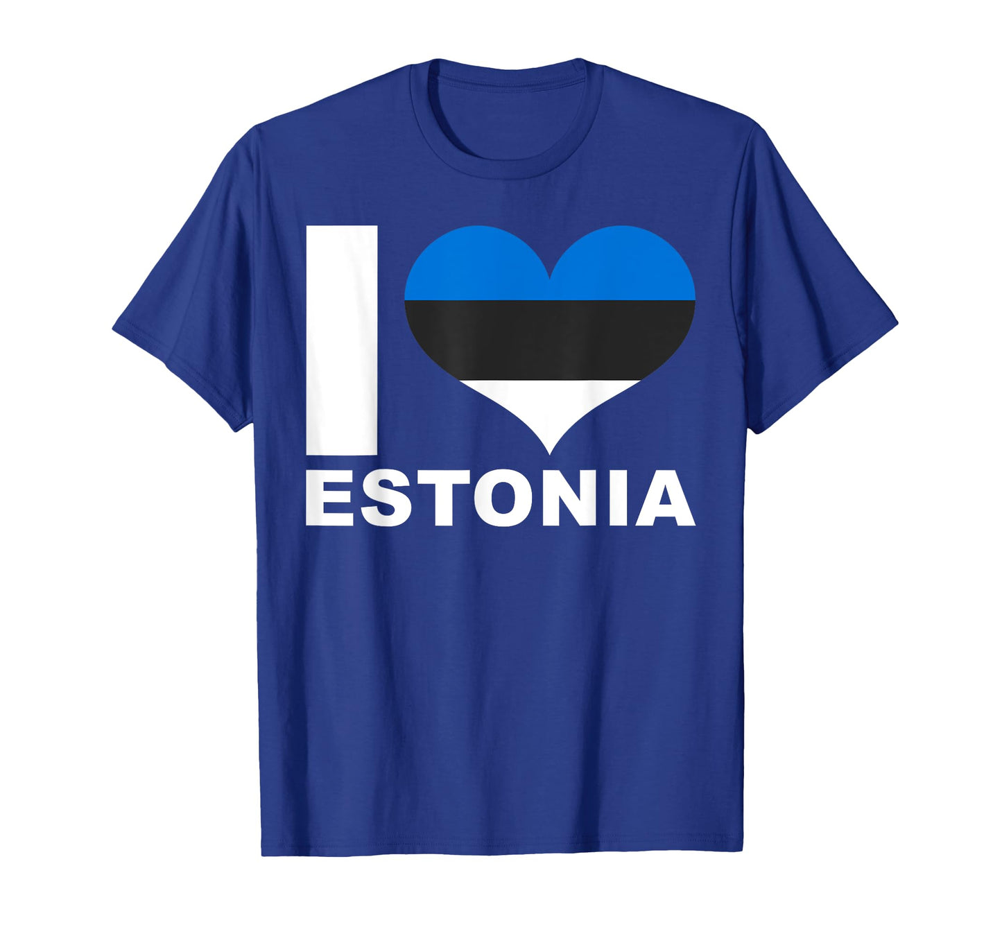I Love Estonia - Heart Flag Estonia T-Shirt