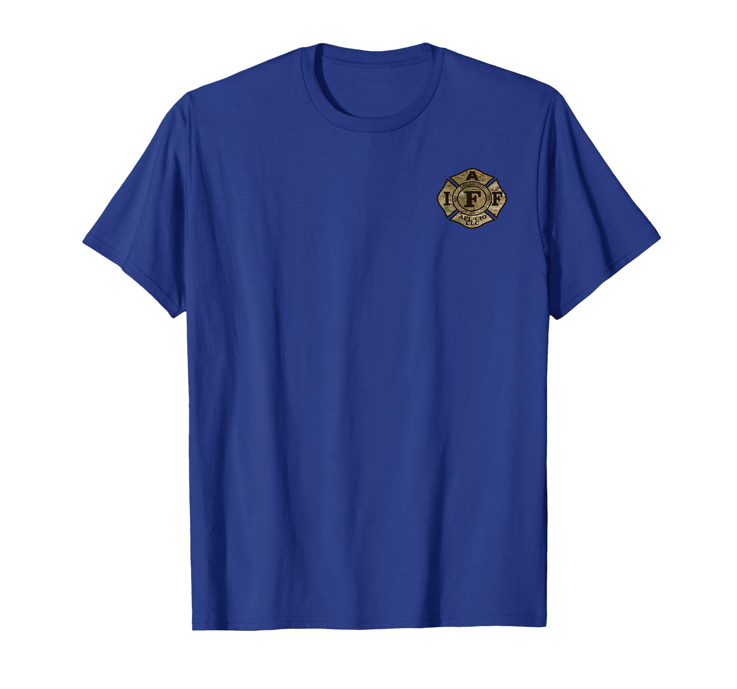 The Multicam (OCP) Military Veteran IAFF firefighter shirt T-Shirt