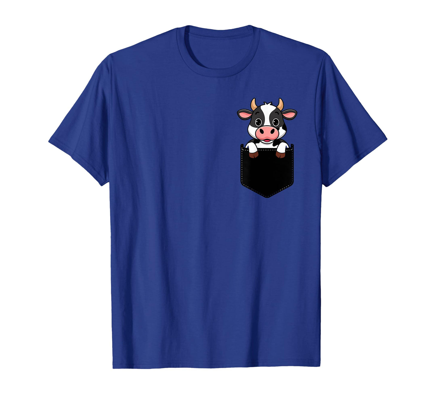 Funny Cow In Pocket Animal Cute Women Men T-Shirt