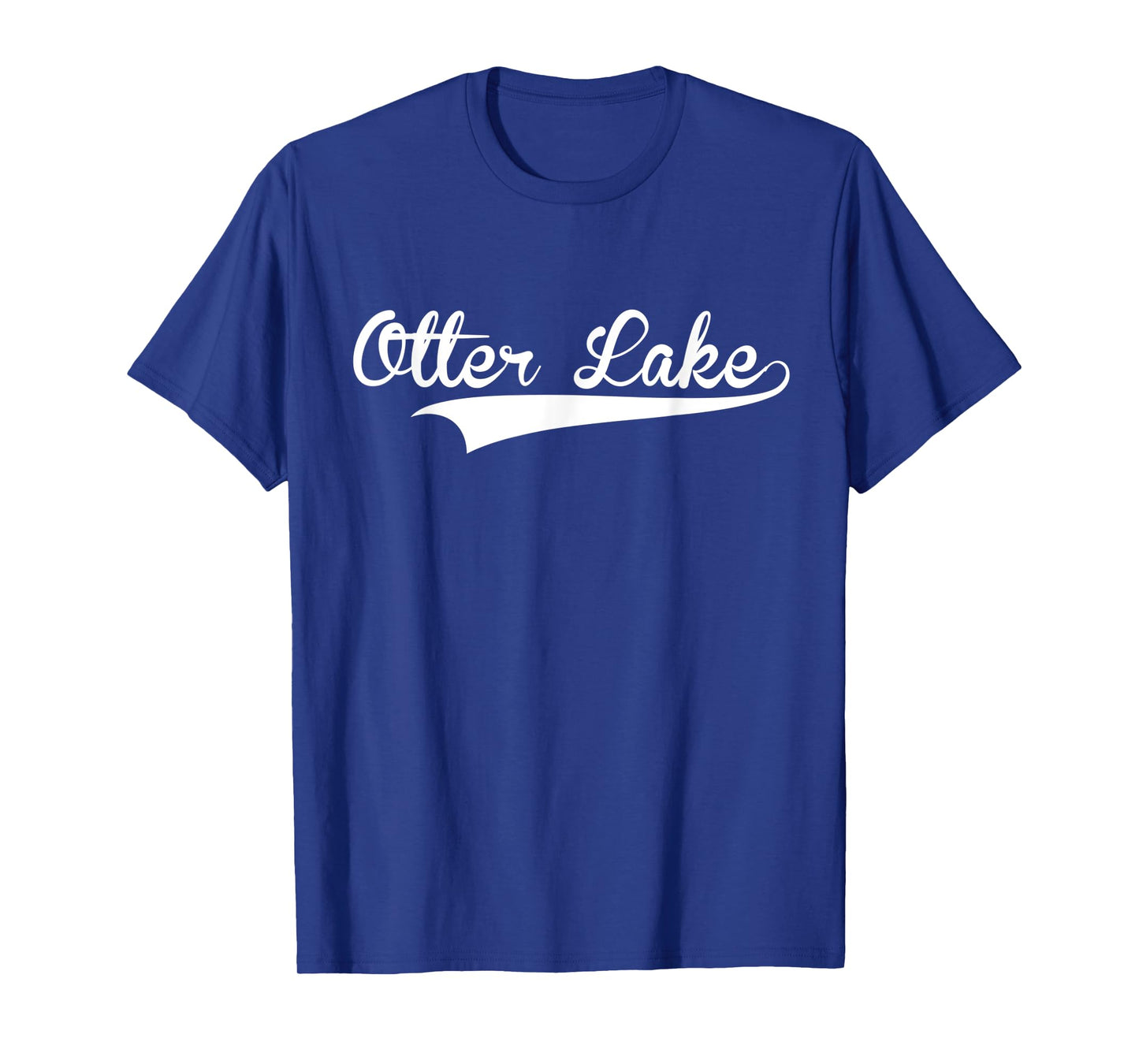 OTTER LAKE Baseball Vintage Retro Font T-Shirt