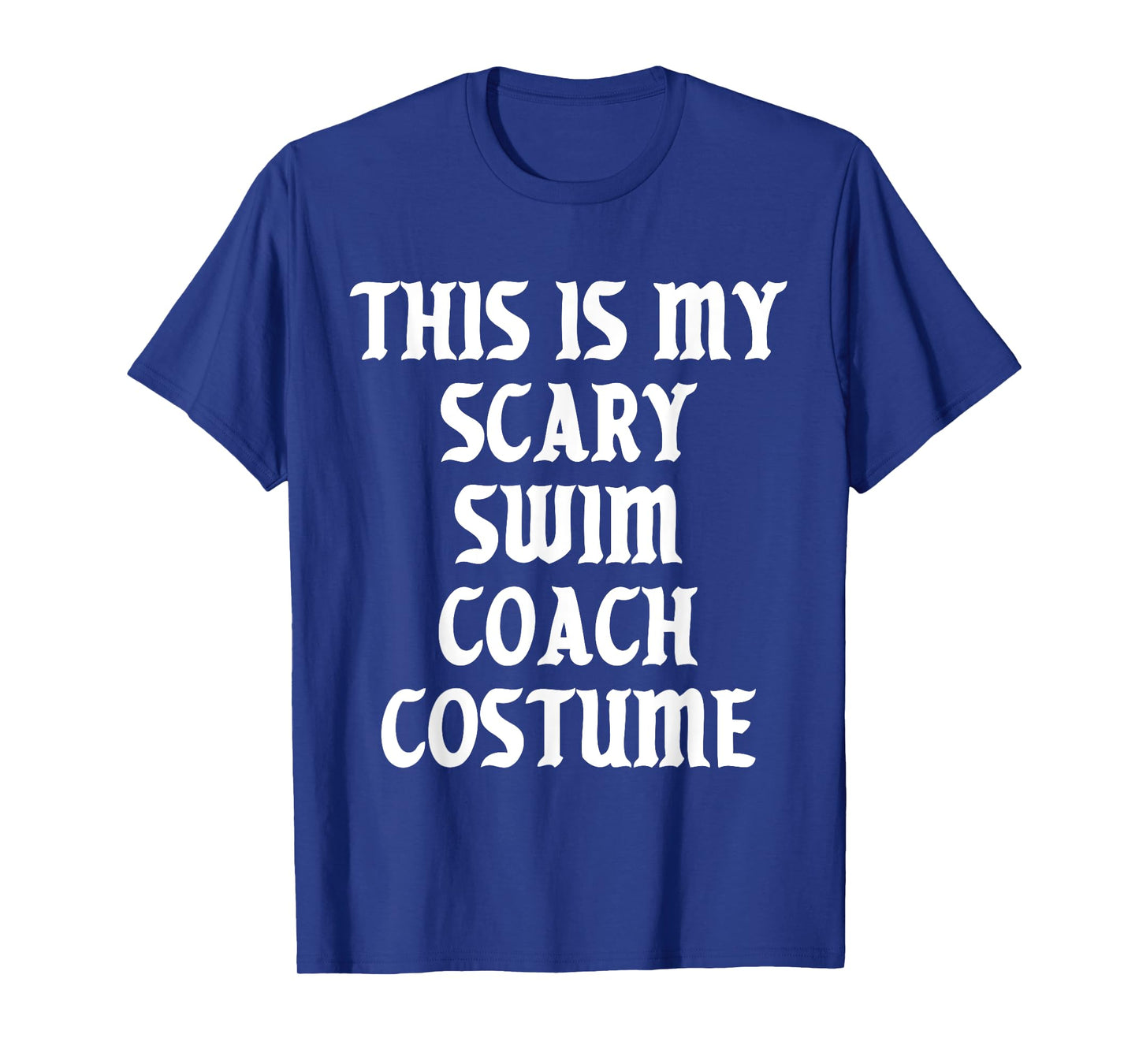 Scary Swim Coach Costume Trainer Sports Halloween Spooky T-Shirt
