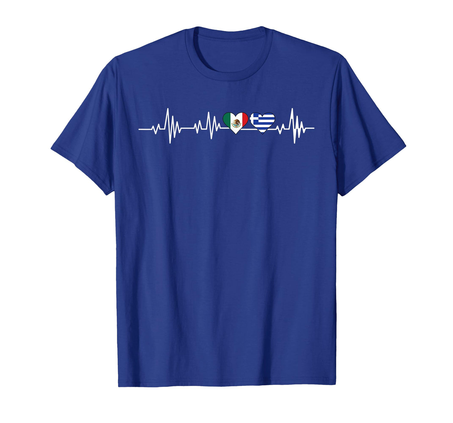 mexican and greek hearts Mexico Greece T-Shirt