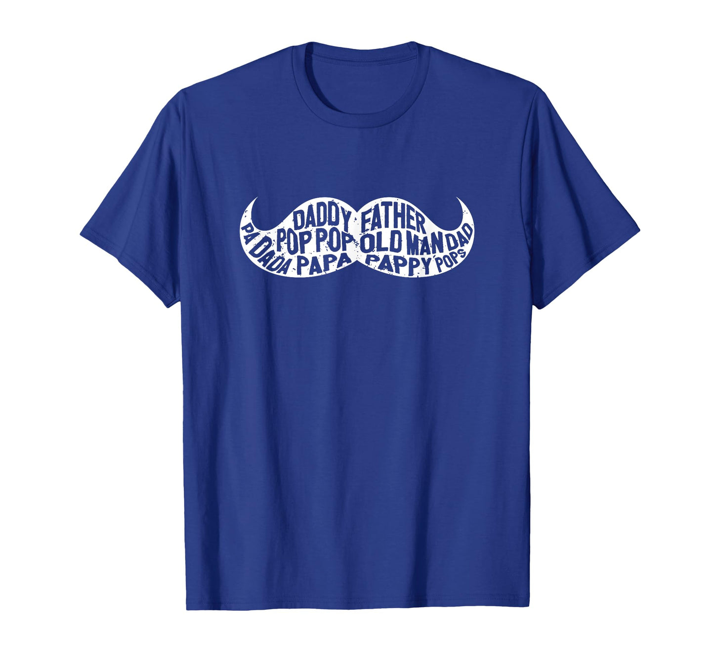 Mens Mustache Dad Shirt Fathers Day Handlebar Mustache T Shirt
