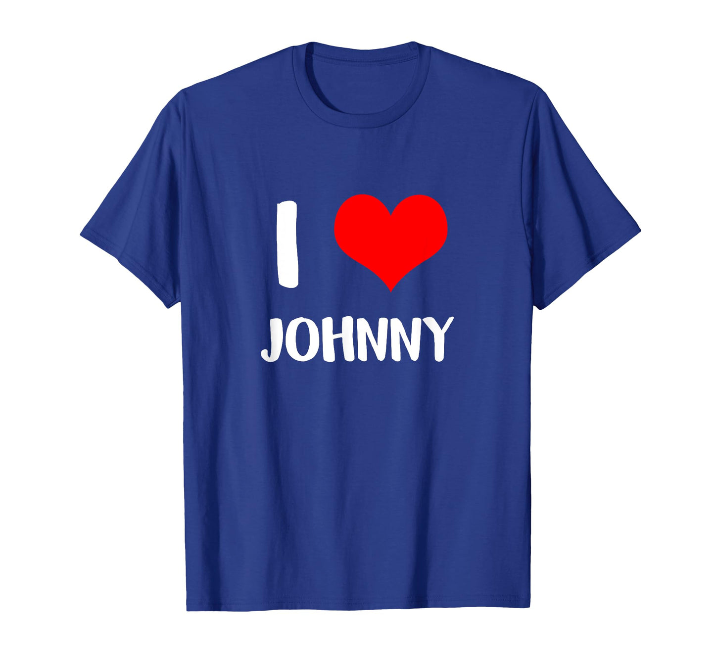 I love JOHNNY my valentine sorry ladies guys heart belongs T-Shirt