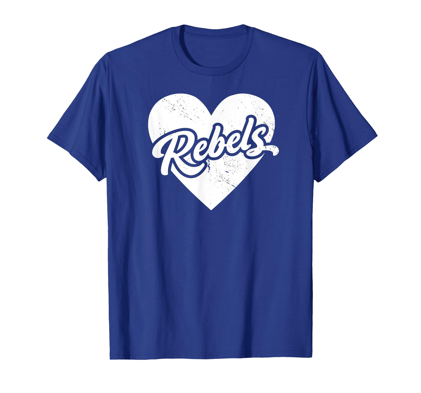 Vintage Rebels School Spirit Go Rebels Love T-Shirt