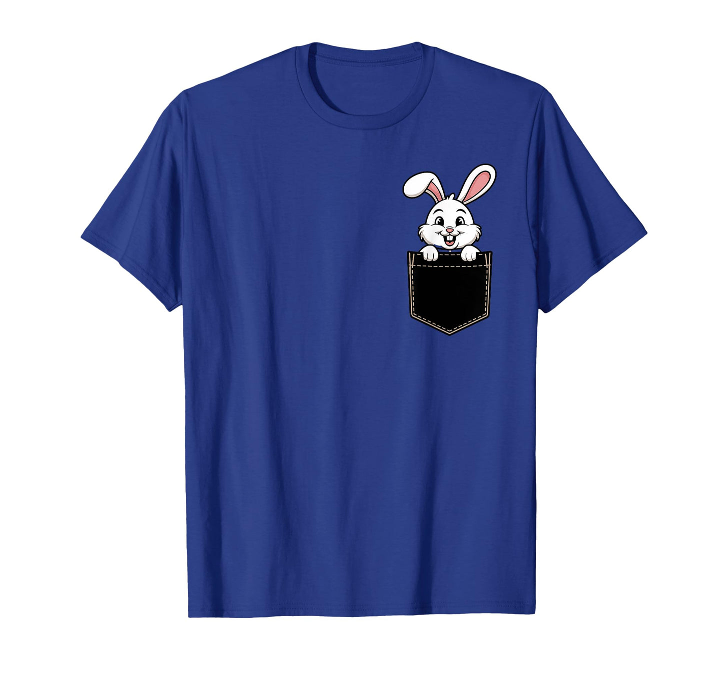 Funny Rabbit In Pocket Animal Cute Women Men T-Shirt